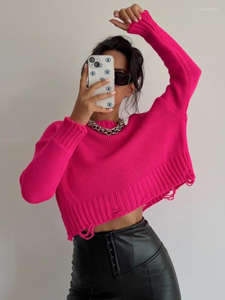 Women' Sweaters Women Knitted Sweater Ripped Hole Hem Sexy Crop Top Long Sleeve Female Jumper 2022 Autumn Winter Casual Loose O-neck, Blue
Women' Sweaters Women Knitted Sweater Ripped Hole Hem Sexy Crop Top Long Sleeve Female Jumper 2022 Autumn Winter Casual Loose O-neck, Blue