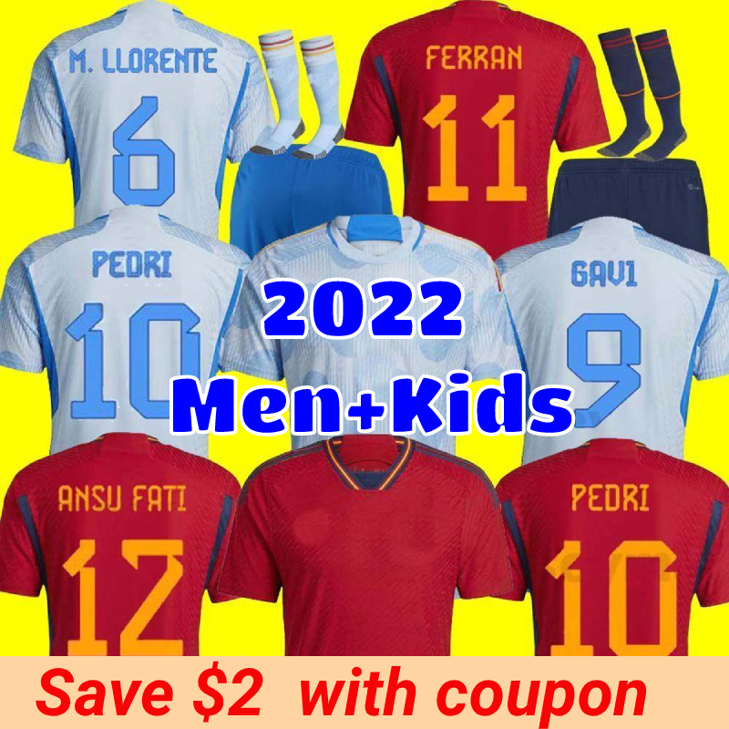 22 23 Spain soccer jerseys Espana jerseys ANSU FATI ASENSIO MORATA FERRAN KOKE GAVI C.SOLER 2022 WOrLD CUP jersey fans Player version football shirts men kids kit, 2022 away aldult player
22 23 Spain soccer jerseys Espana jerseys ANSU FATI ASENSIO MORATA FERRAN KOKE GAVI C.SOLER 2022 WOrLD CUP jersey fans Player version football shirts men kids kit, 2022 away aldult player