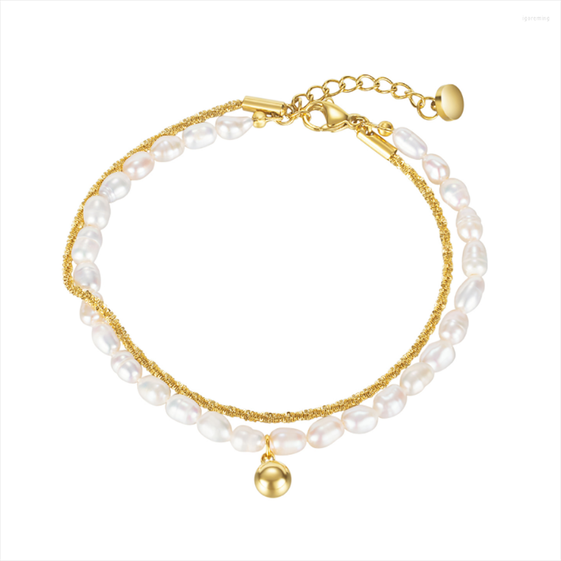 Link Bracelets Stainless Steel Delicate Gold Freshwater Pearl Minimalist Women Fashion Bracelet Bangle Jewelry Gift For Him
Link Bracelets Stainless Steel Delicate Gold Freshwater Pearl Minimalist Women Fashion Bracelet Bangle Jewelry Gift For Him