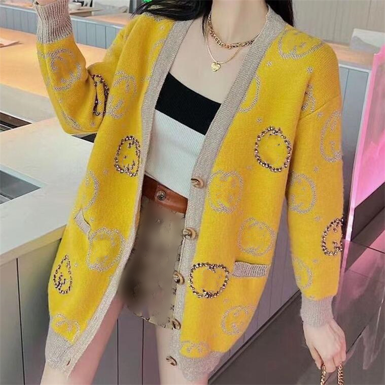 22GSS new women's Sweaters Yellow brand Casual fashion Cardigan Womens Designer sweaters
22GSS new women's Sweaters Yellow brand Casual fashion Cardigan Womens Designer sweaters