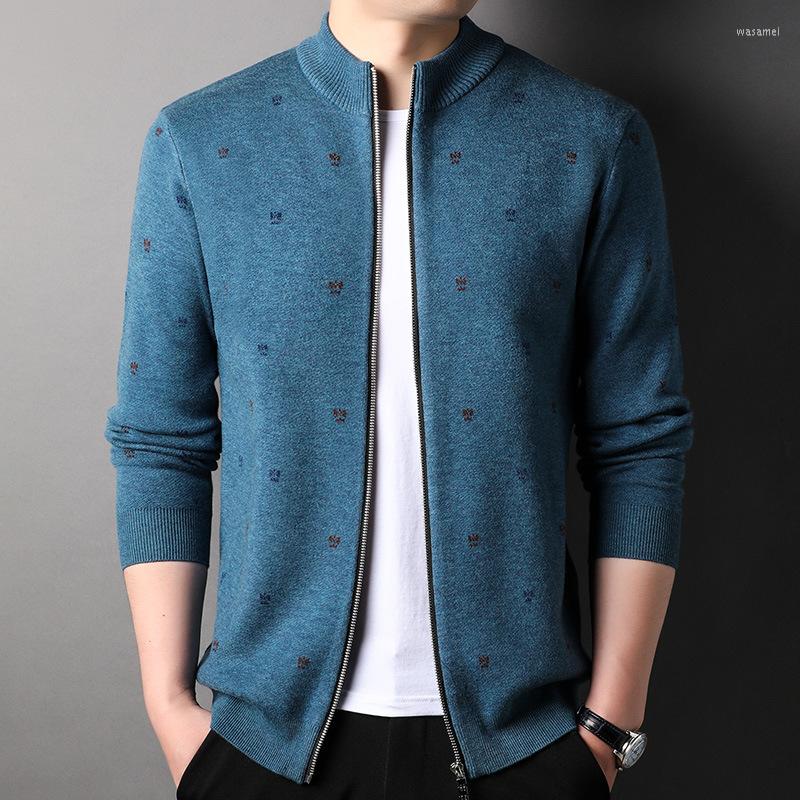 Men's Sweaters High End Luxury Knitting Cardigan For Men Wearing Casual Half Collar Trendy Zipper Jacquard Sweater Autumn/Winter 2022 Coat, Blue
Men's Sweaters High End Luxury Knitting Cardigan For Men Wearing Casual Half Collar Trendy Zipper Jacquard Sweater Autumn/Winter 2022 Coat, Blue
