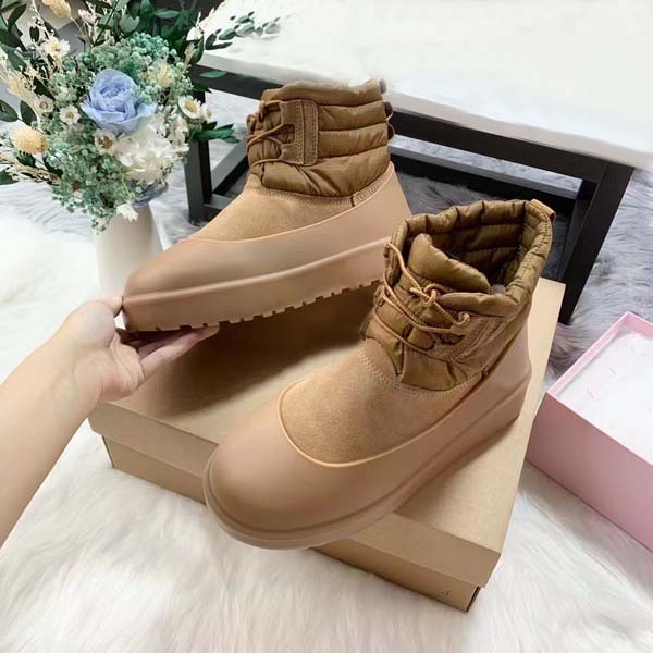 Luxury Designer Down snow boots Women's Men's Casual Autumn and winter cotton shoes Thick soled Waterproof Short Boots 35-45 With box, Light tan
Luxury Designer Down snow boots Women's Men's Casual Autumn and winter cotton shoes Thick soled Waterproof Short Boots 35-45 With box, Light tan