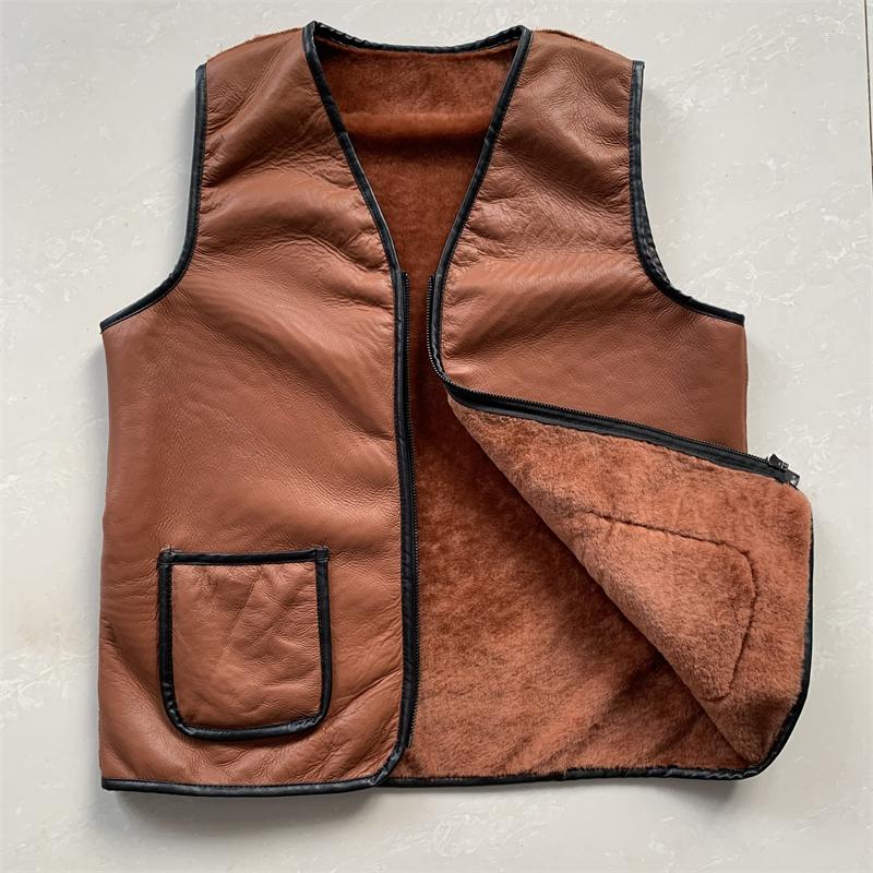 Men's Vests 2022 Men's Autumn And Winter Whole Leather Sheepskin Fur Vest Genuine Thick, Army green
Men's Vests 2022 Men's Autumn And Winter Whole Leather Sheepskin Fur Vest Genuine Thick, Army green