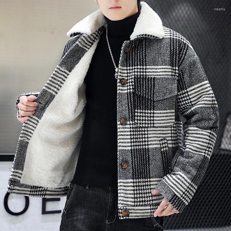 Men's Jackets 2022 Men Winter Plaid Jacket Wool Liner Parka Male Coat Casual Outwear Thick Warm Overcoat Fur Collar Size 3XL, Blue
Men's Jackets 2022 Men Winter Plaid Jacket Wool Liner Parka Male Coat Casual Outwear Thick Warm Overcoat Fur Collar Size 3XL, Blue