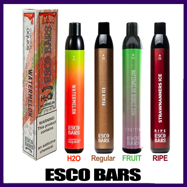 ORIGINAL Quality ESCO BARS MESH cigarette 2500 Puff Disposable vape pen 32 flavor 6ml 1000mah Fruit Ripe H2O edition
ORIGINAL Quality ESCO BARS MESH cigarette 2500 Puff Disposable vape pen 32 flavor 6ml 1000mah Fruit Ripe H2O edition