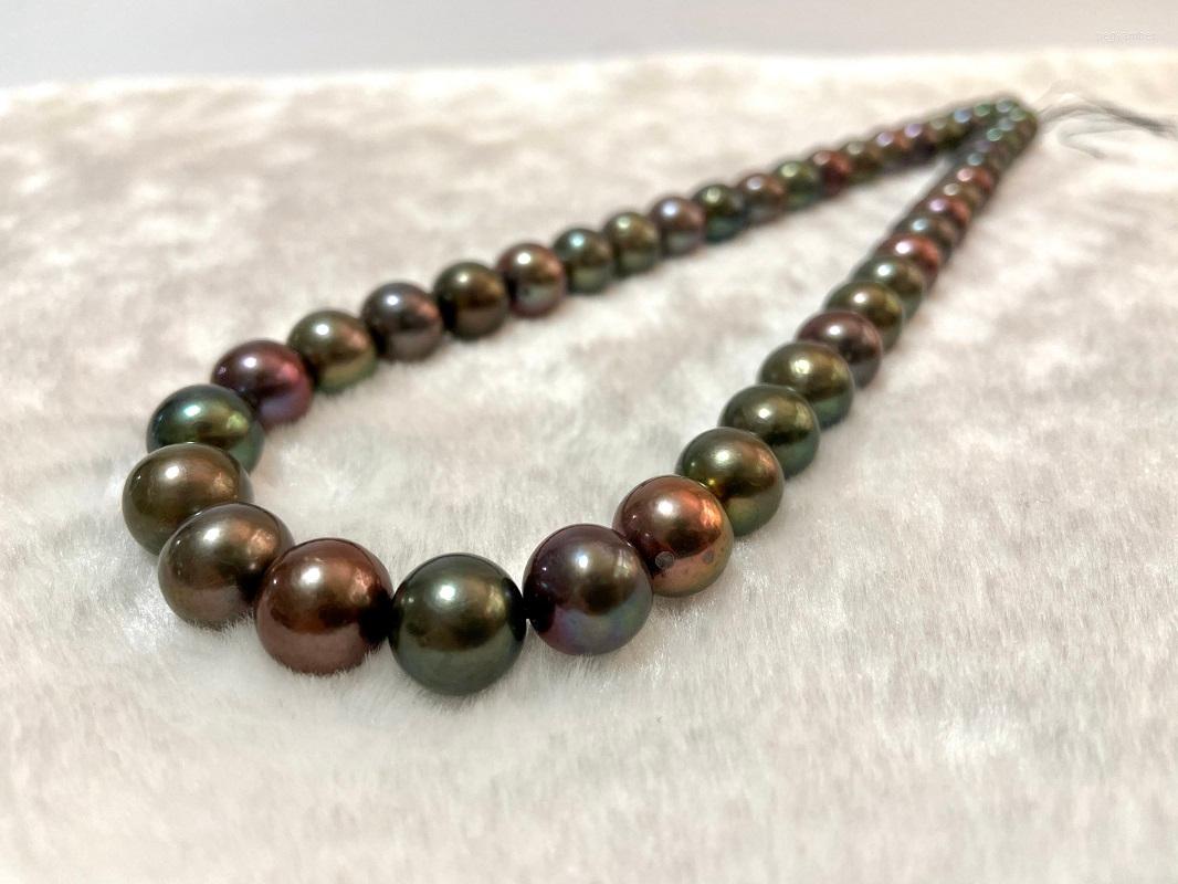 Chains Fine 10-11mm Natural Pearl Necklace For Women Round Multicolor South Sea Genuine Beads Wedding Party Jewelry Gifts Clasp
Chains Fine 10-11mm Natural Pearl Necklace For Women Round Multicolor South Sea Genuine Beads Wedding Party Jewelry Gifts Clasp