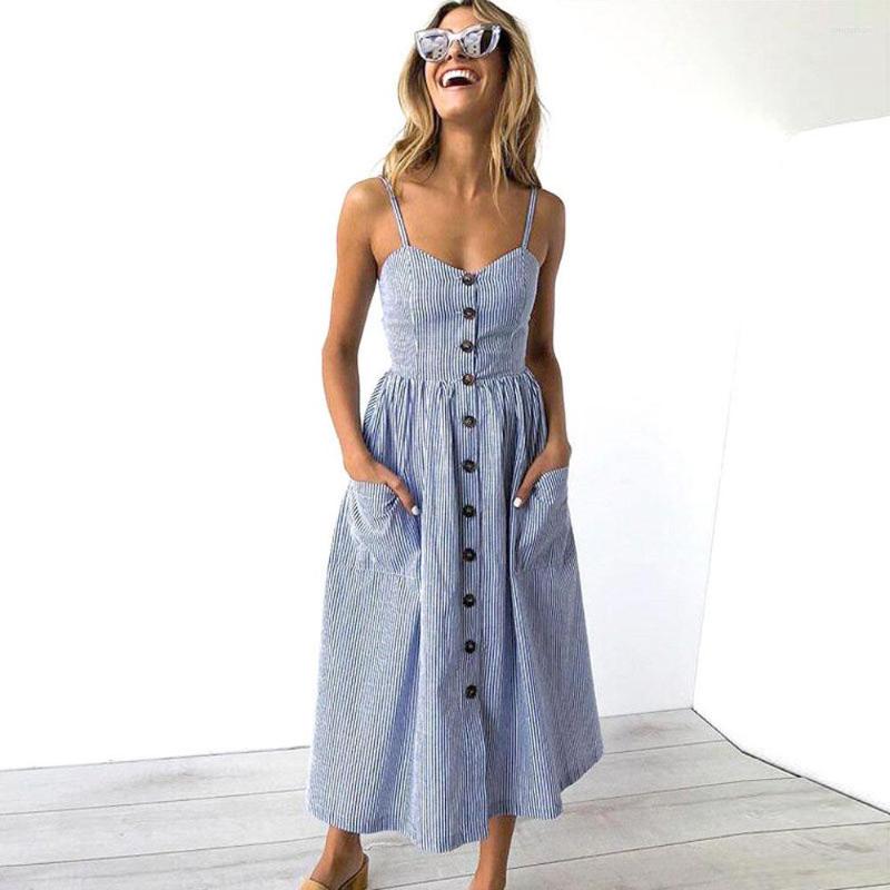 Casual Dresses Boho Sexy Floral Dress Summer Vintage Sundress Female Beach Midi Button Backless Polka Dot Striped Women, Orange
Casual Dresses Boho Sexy Floral Dress Summer Vintage Sundress Female Beach Midi Button Backless Polka Dot Striped Women, Orange