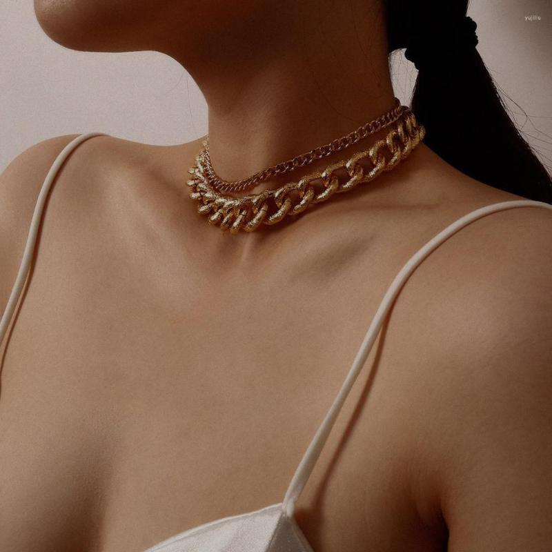 Choker Multilayer Crystal Pendant Necklace Women Gold Color Cold Wind Geometry Thick Chain Set Necklaces Jewelry
Choker Multilayer Crystal Pendant Necklace Women Gold Color Cold Wind Geometry Thick Chain Set Necklaces Jewelry