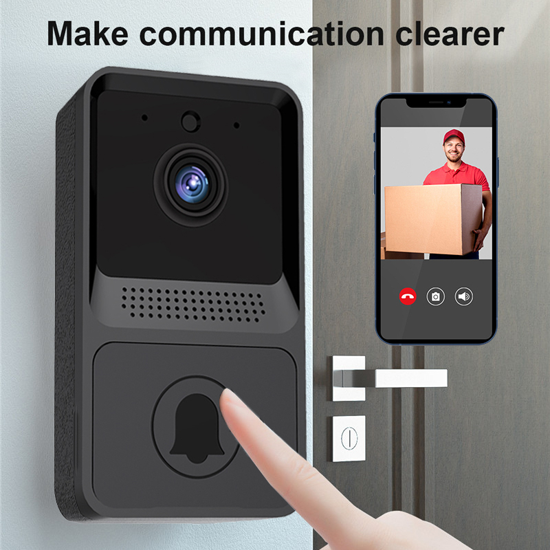 Wireless Video Doorbell Camera WiFi Security Doorbell Night Vision Intercom Outdoor Eye Peephole Smart Home Voice Phone Monitor Door Bell
