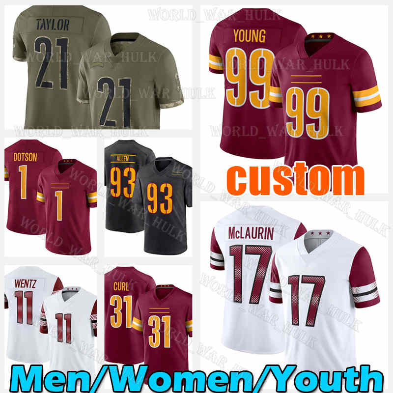 99 Chase Young Jersey 11 Carson Wentz Sean Taylor Heinicke Terry McLaurin Washingtons Jahan Dotson Curl Curtis Samuel Commanders Montez Sweat Tress Way John Riggins, Men custom jersey(h p)
99 Chase Young Jersey 11 Carson Wentz Sean Taylor Heinicke Terry McLaurin Washingtons Jahan Dotson Curl Curtis Samuel Commanders Montez Sweat Tress Way John Riggins, Men custom jersey(h p)