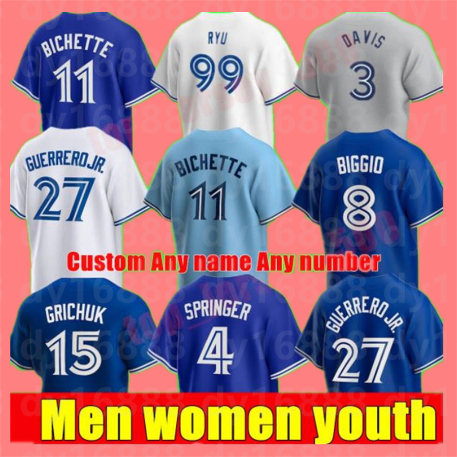 2021 Men Women Youth kids Toronto Jersey Blue Jays Vladimir Guerrero Jr. Cavan Biggio Hyun-Jin Ryu Yamaguchi Randal Grichuk Drury Hernandez George Springer jerseys, As shown in illustration15
2021 Men Women Youth kids Toronto Jersey Blue Jays Vladimir Guerrero Jr. Cavan Biggio Hyun-Jin Ryu Yamaguchi Randal Grichuk Drury Hernandez George Springer jerseys, As shown in illustration15