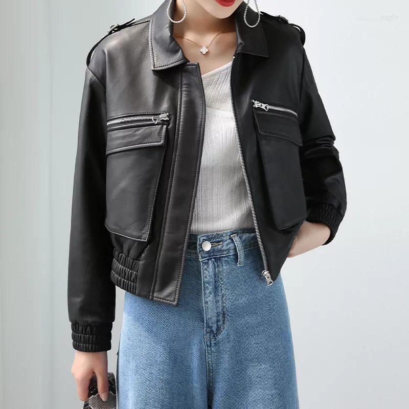 Women's Leather 2022 Autumn PU Faux Jacket Women Motorcycle Biker Winter Female Fashion Turn Down Collar Black Outerwear, Beige
Women's Leather 2022 Autumn PU Faux Jacket Women Motorcycle Biker Winter Female Fashion Turn Down Collar Black Outerwear, Beige