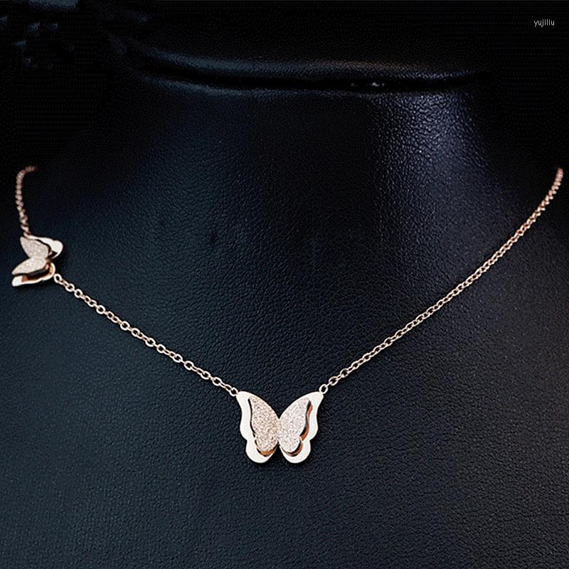 Choker Wholesale Charm Women 3D Double Butterflies Chokers Necklace 3 Colors Stainless Steel Jewelry Gift NE434G
Choker Wholesale Charm Women 3D Double Butterflies Chokers Necklace 3 Colors Stainless Steel Jewelry Gift NE434G