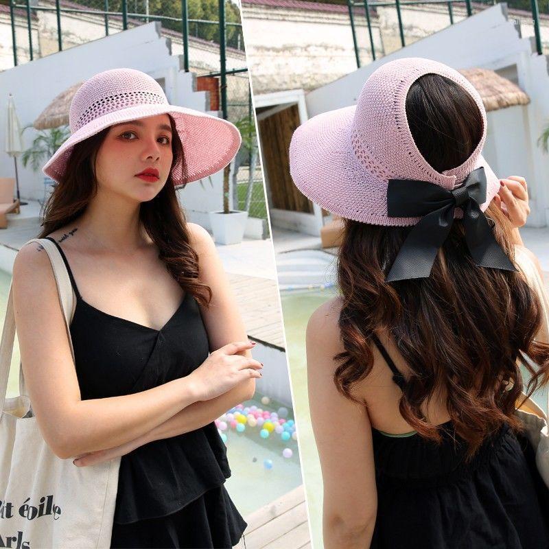Wide Brim Hats Fashion Women's Weave Sun Casual Foldable Empty Top Hat Women Visor Big Protection Bow, 07
Wide Brim Hats Fashion Women's Weave Sun Casual Foldable Empty Top Hat Women Visor Big Protection Bow, 07
