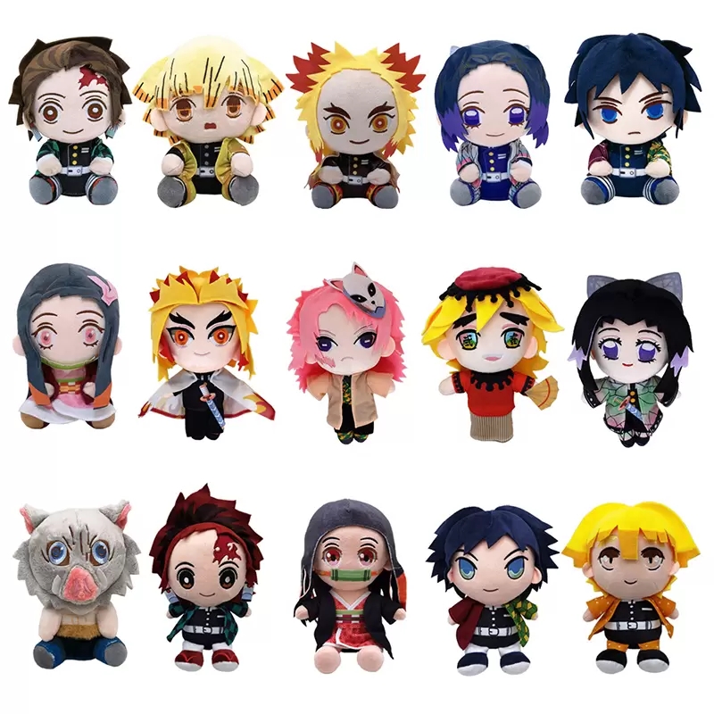 17 styles Plush toy manga Tanjiro Nezuko Agatsuma Zenitsu Inosuke Tomioka Yoshio