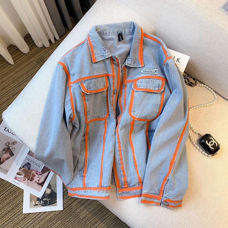Women' Jackets 2022 Autumn European Goods Heavy Coat Industry Design Denim Jacket, Blue
Women' Jackets 2022 Autumn European Goods Heavy Coat Industry Design Denim Jacket, Blue