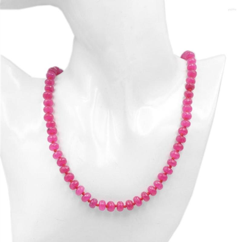 Choker Trendy 2022 Statement Necklace Women Natural Stone Bead Rose Red Jades Chalcedony 5x8mm Necklaces Chain Jewelry 18" A774
Choker Trendy 2022 Statement Necklace Women Natural Stone Bead Rose Red Jades Chalcedony 5x8mm Necklaces Chain Jewelry 18" A774