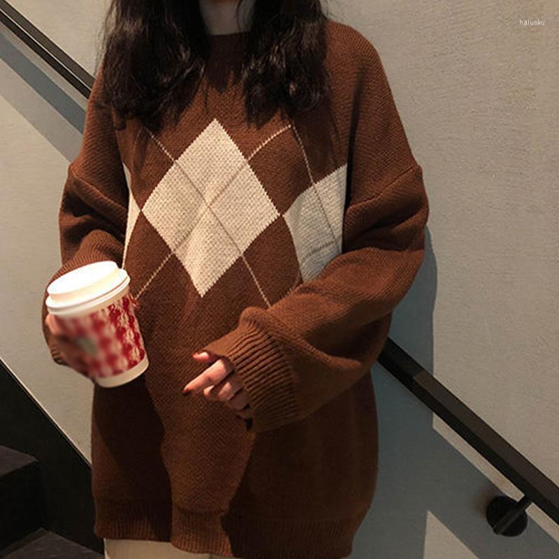 Women's Sweaters Argyle Knitted Women's Geometric Long Sleeve O-Neck Female Pullovers 2022 Autumn Winter Fashion Ladies Loose Jumper, Black
Women's Sweaters Argyle Knitted Women's Geometric Long Sleeve O-Neck Female Pullovers 2022 Autumn Winter Fashion Ladies Loose Jumper, Black