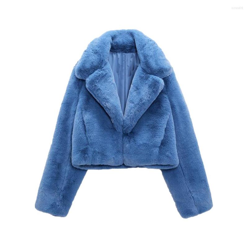 Women's Fur Fall And Winter Women's Fashion Sweet Temperament Versatile Big Lapel Long Sleeve Short Artificial Effect Coat, Blue
Women's Fur Fall And Winter Women's Fashion Sweet Temperament Versatile Big Lapel Long Sleeve Short Artificial Effect Coat, Blue