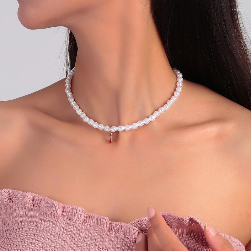 Choker Fashion Retro Handmade White Simulated Pearl Beads Necklace Exquisite Design Clavicle Temperament Cute Pendant Gift
Choker Fashion Retro Handmade White Simulated Pearl Beads Necklace Exquisite Design Clavicle Temperament Cute Pendant Gift