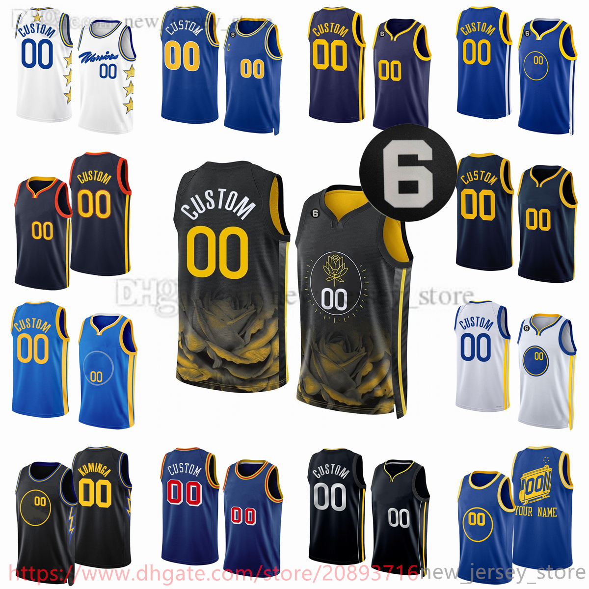 Basketball Jerseys Stampato personalizzato 2022-23 Nuova stagione Basketball Jersey 7 Patrick Baldwin 00 Jonathan Kuminga 30 Stephen 11 Klay Curry Thompson 22, Printed (with team logo)
Basketball Jerseys Stampato personalizzato 2022-23 Nuova stagione Basketball Jersey 7 Patrick Baldwin 00 Jonathan Kuminga 30 Stephen 11 Klay Curry Thompson 22, Printed (with team logo)