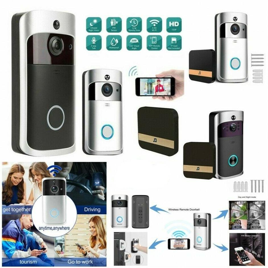 Wireless WiFi Video Doorbell Smart Phone Door Ring Intercom Security System IR Visual HD Camera Bell Waterproof Cat Eye2485
Wireless WiFi Video Doorbell Smart Phone Door Ring Intercom Security System IR Visual HD Camera Bell Waterproof Cat Eye2485