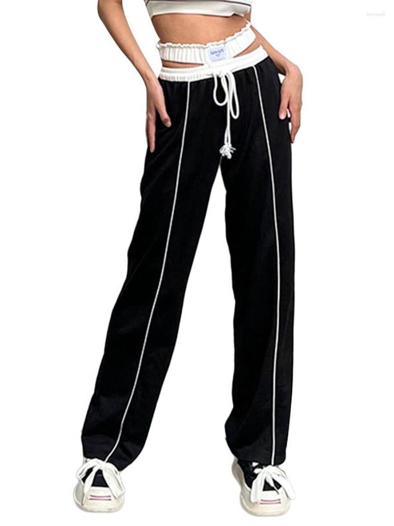 Women' Pants Women Fashion Casual Trousers With Double Waist Slimming Drawstring Long Elastic Loose Simple Lines, Black
Women' Pants Women Fashion Casual Trousers With Double Waist Slimming Drawstring Long Elastic Loose Simple Lines, Black