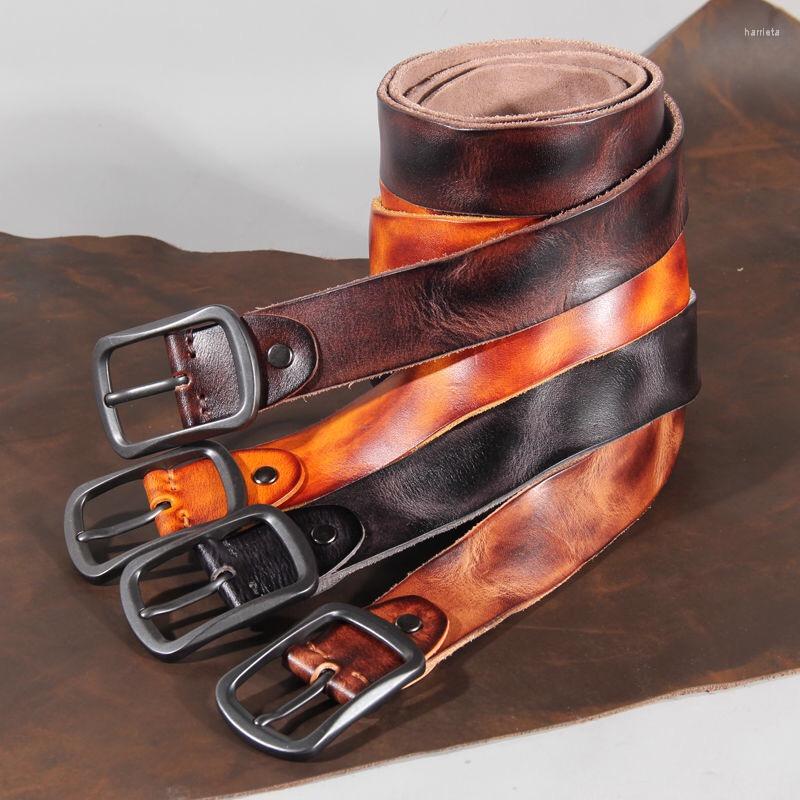 Belts Handmade Irregular Rubbing Color Black Alloy Pin Buckle Vintage Casual Leather Men's Belt Luxury Jeans 3.8cm
Belts Handmade Irregular Rubbing Color Black Alloy Pin Buckle Vintage Casual Leather Men's Belt Luxury Jeans 3.8cm
