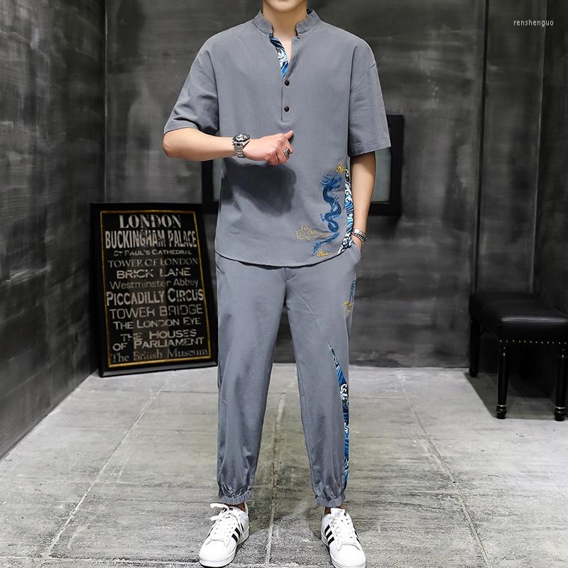 Ethnic Clothing Summer Traditional Chinese Style Linen Tang Suit Men Hanfu Casual Print Short Sleeve T-Shirt Clothes 31020
Ethnic Clothing Summer Traditional Chinese Style Linen Tang Suit Men Hanfu Casual Print Short Sleeve T-Shirt Clothes 31020