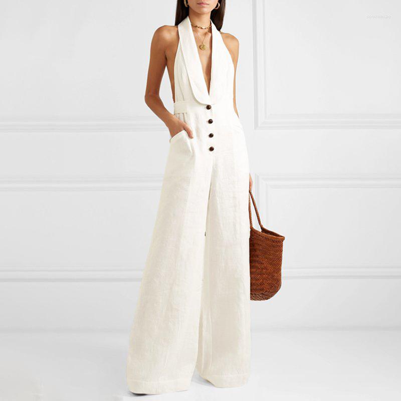 Women' Jumpsuits EXCELLENT QUALITY Est Stylish Designer Jumpsuit Halter Neck Wide Leg, Picture shown
Women' Jumpsuits EXCELLENT QUALITY Est Stylish Designer Jumpsuit Halter Neck Wide Leg, Picture shown
