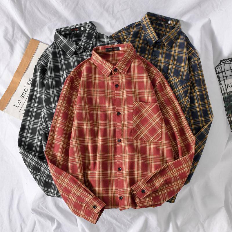 Women's Blouses Korean Style Oversized Plaid Shirt Women Tops Turn-Down Collar Loose Long Sleeve Casual Shirts 2022 Fashion Many Colour, A10
Women's Blouses Korean Style Oversized Plaid Shirt Women Tops Turn-Down Collar Loose Long Sleeve Casual Shirts 2022 Fashion Many Colour, A10