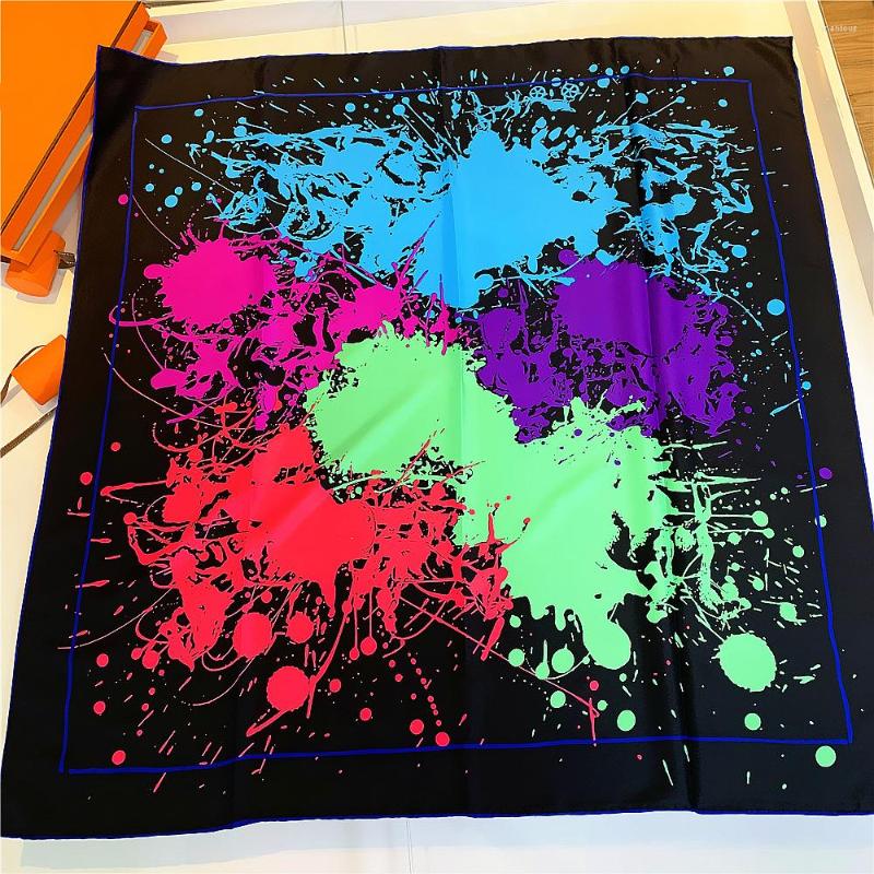 Scarves Twill Silk Scarf Women 90cm Square Shawl Brand Hijab Foulard Bandana Handmade Curled Design Printed Head
Scarves Twill Silk Scarf Women 90cm Square Shawl Brand Hijab Foulard Bandana Handmade Curled Design Printed Head
