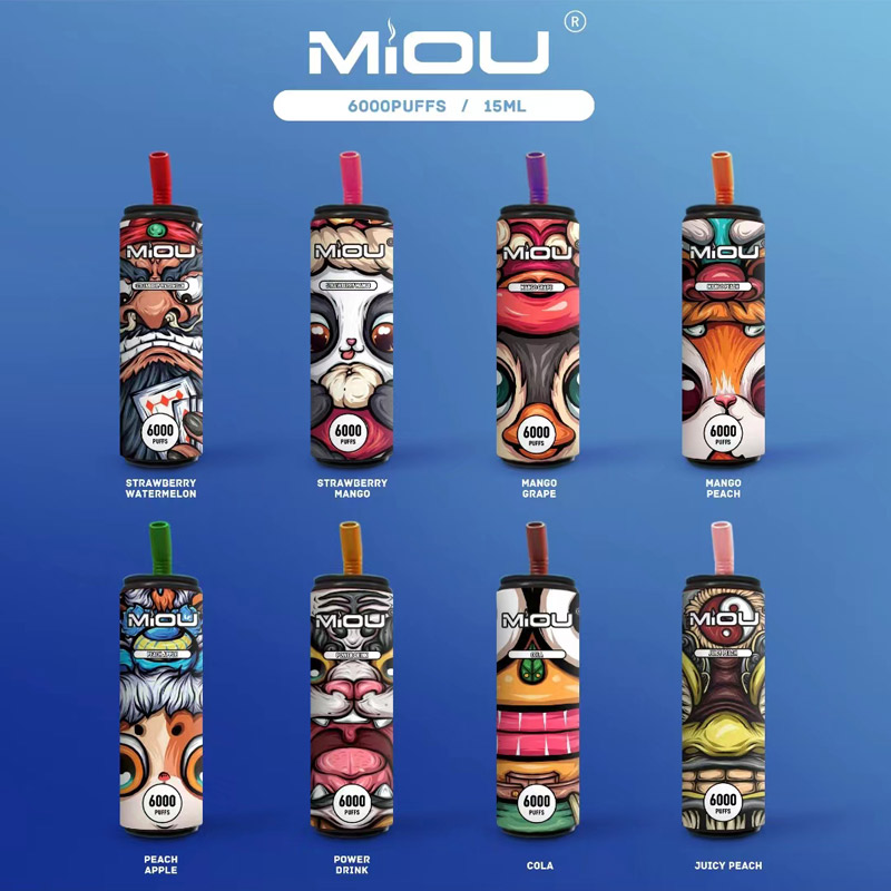Original Vapordi Miou disposable E cigarette rechargeable 6000 puffs Pre filled 15ml Disposable Device 5% vape 10 Flavors
Original Vapordi Miou disposable E cigarette rechargeable 6000 puffs Pre filled 15ml Disposable Device 5% vape 10 Flavors