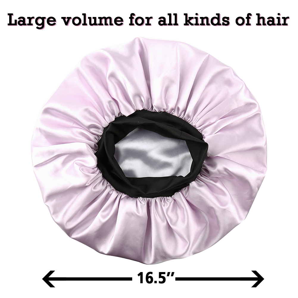 Extra Long Satin Bonnet for Women Silky Sleep Cap Double Layer Long Hair Bonnets Braids Curly Soft Elastic Band Quality