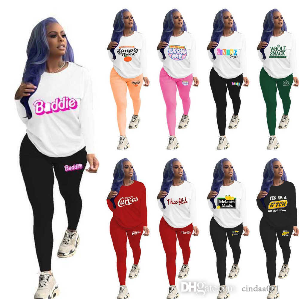Designer Autumn Tracksuits Women Home Clothes Two Piece Pants Jogger Set Casual Long Sleeve Printed T-shirt Leggings, Mix colors or give list
Designer Autumn Tracksuits Women Home Clothes Two Piece Pants Jogger Set Casual Long Sleeve Printed T-shirt Leggings, Mix colors or give list