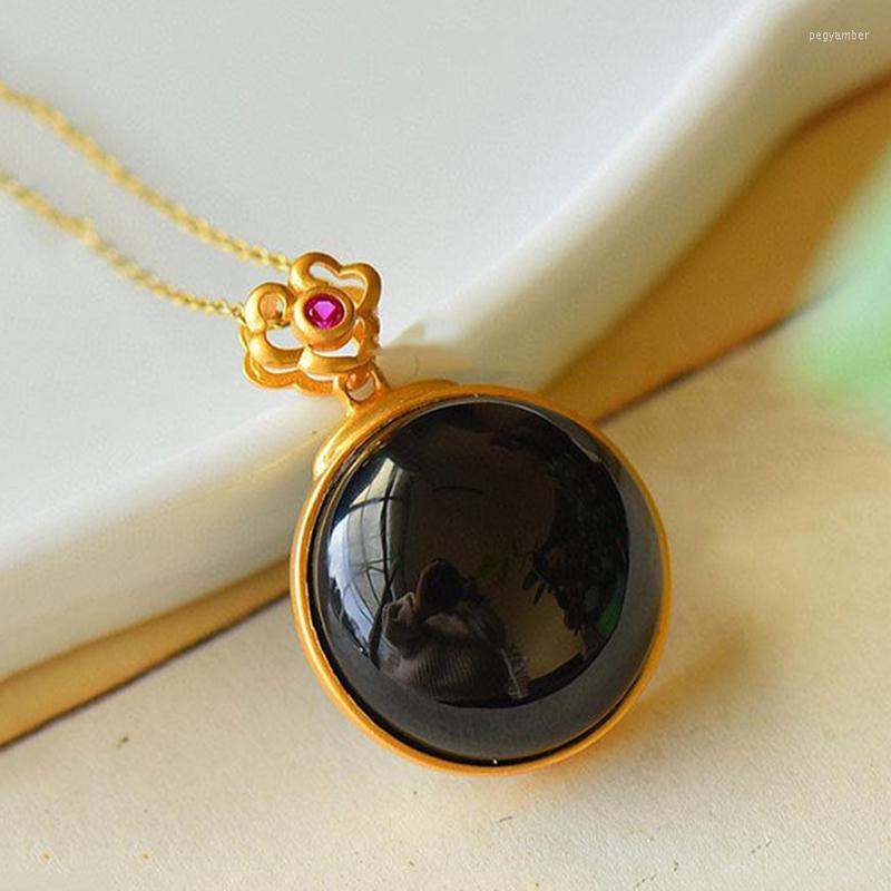 Chains Natural Hetian Moyu Round Ladies Necklace Pendant Temperament Retro Charm Jewelry Mother's Day Gifts For Relatives
Chains Natural Hetian Moyu Round Ladies Necklace Pendant Temperament Retro Charm Jewelry Mother's Day Gifts For Relatives