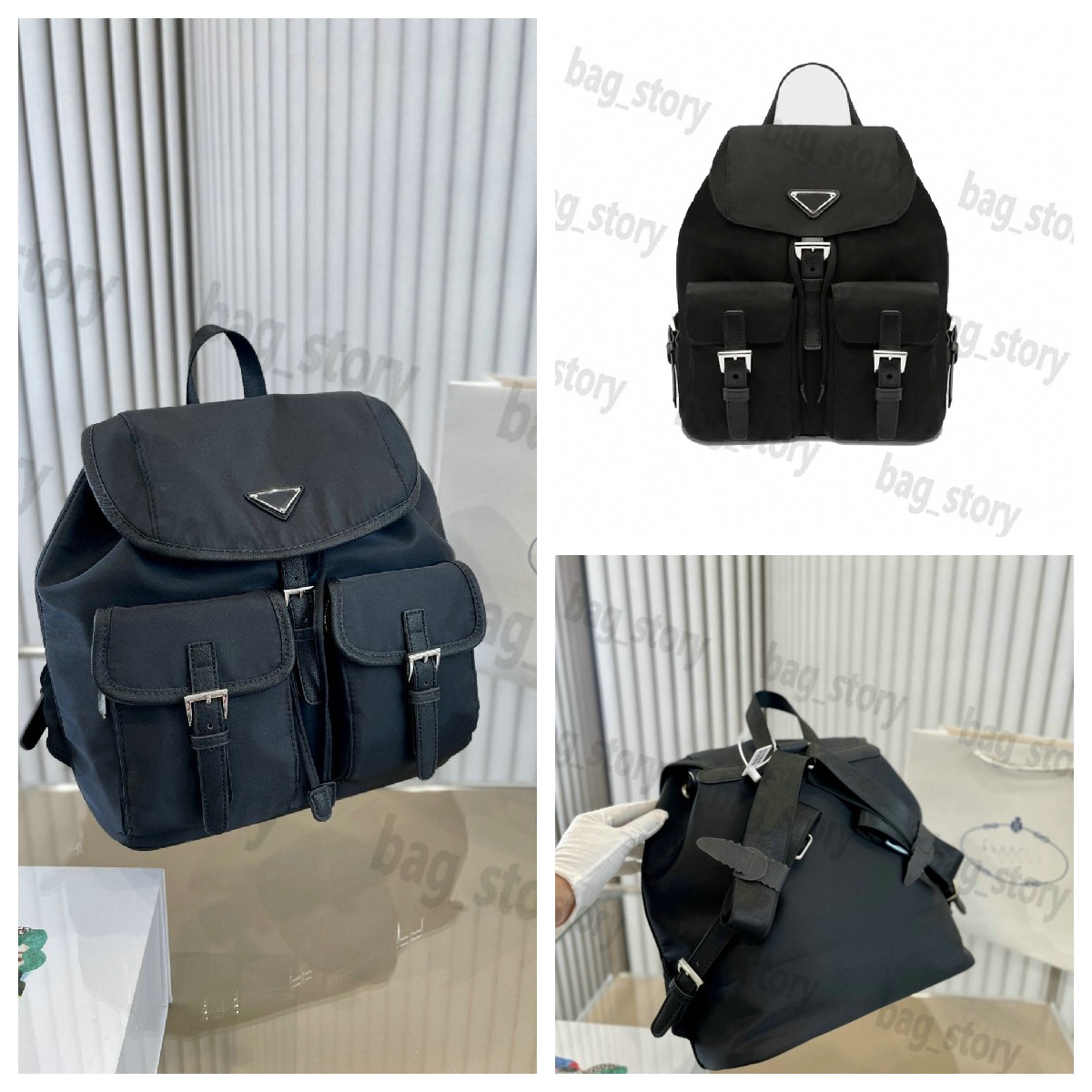 Nylon Backpack Bag Women Re-Nylon Medium Saffiano Waterproof Shoulderbag Outdoor Travel Messenger Multipocket Casual Totes Metal Triangle Logo Schoolbag
Nylon Backpack Bag Women Re-Nylon Medium Saffiano Waterproof Shoulderbag Outdoor Travel Messenger Multipocket Casual Totes Metal Triangle Logo Schoolbag