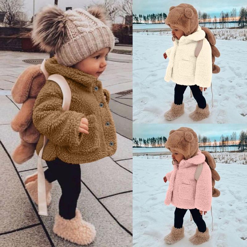 Jackets 2022 Fashion Baby Girl Boy Winter Jacket Thick Lamb Wool Infant Toddler Child Warm Sheep Like Coat Cute Cotton Outwear, Pk
Jackets 2022 Fashion Baby Girl Boy Winter Jacket Thick Lamb Wool Infant Toddler Child Warm Sheep Like Coat Cute Cotton Outwear, Pk