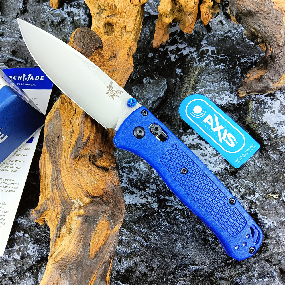 Blue Handles Benchmade Bugout 535 Pocket EDC Knife S30V Drop Point Satin Finish Blade Grivory Handle Manual Open Folding Knife Great for Hunting Hiking Cutting Tools
Blue Handles Benchmade Bugout 535 Pocket EDC Knife S30V Drop Point Satin Finish Blade Grivory Handle Manual Open Folding Knife Great for Hunting Hiking Cutting Tools