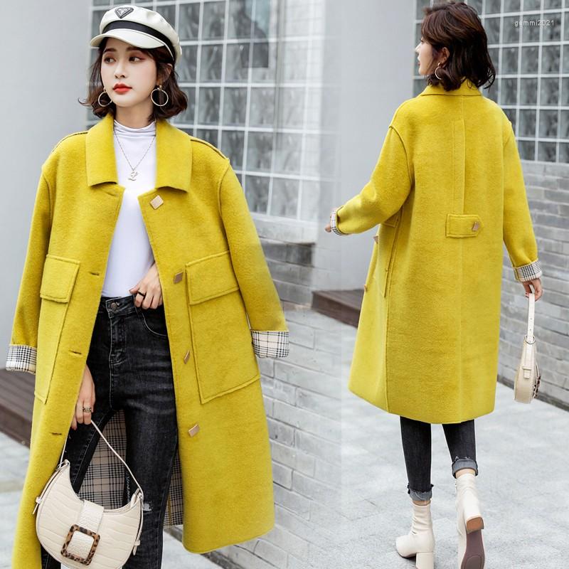 Women' Trench Coats Women Woollen Long Coat 2022 Spring Autumn Office Lady Outerwear Winderbreakers Cardigans, Khaki
Women' Trench Coats Women Woollen Long Coat 2022 Spring Autumn Office Lady Outerwear Winderbreakers Cardigans, Khaki