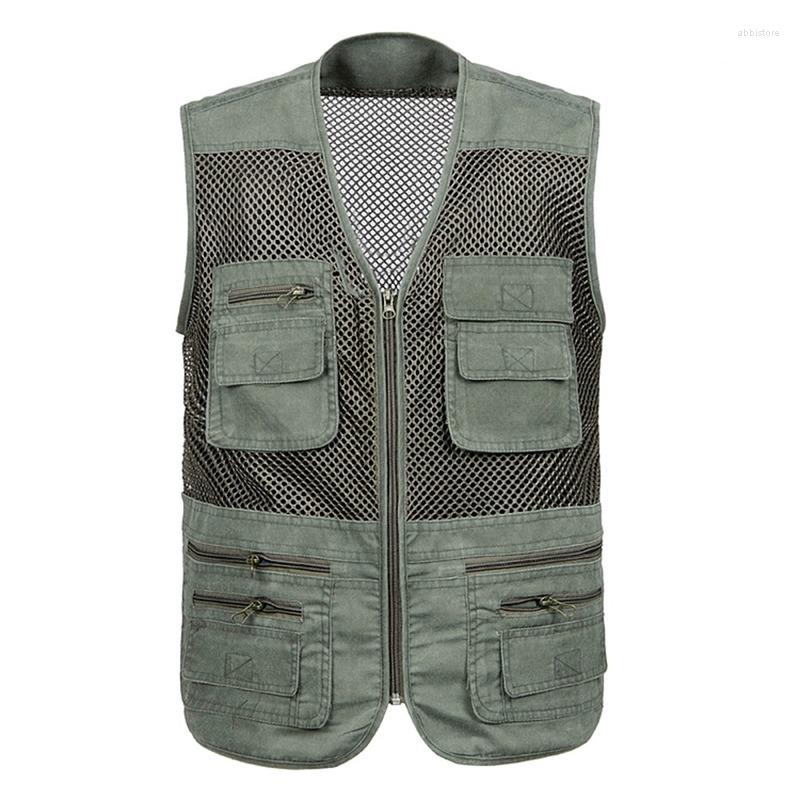 Men's Vests Mesh Quick-Drying Male With Many Pockets Mens Breathable Multi-pocket Fishing Vest Work Sleeveless Jacket Techwear, 06 light army green
Men's Vests Mesh Quick-Drying Male With Many Pockets Mens Breathable Multi-pocket Fishing Vest Work Sleeveless Jacket Techwear, 06 light army green