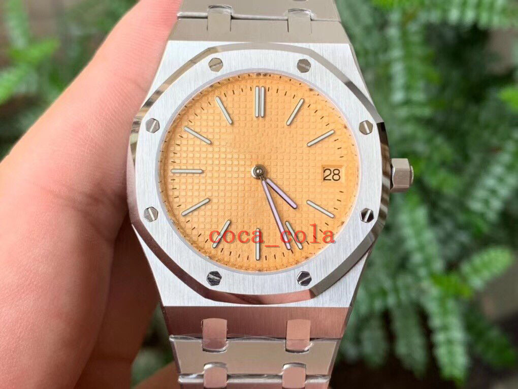 TOPQuality KZ Factory Mens Watch Super Quality 39mm x 8.5mm Jumbo Extra-thin 15202 15202PT Green Dial 904L Steel LumiNova Watches CAL.2121 Movement Automatic
TOPQuality KZ Factory Mens Watch Super Quality 39mm x 8.5mm Jumbo Extra-thin 15202 15202PT Green Dial 904L Steel LumiNova Watches CAL.2121 Movement Automatic