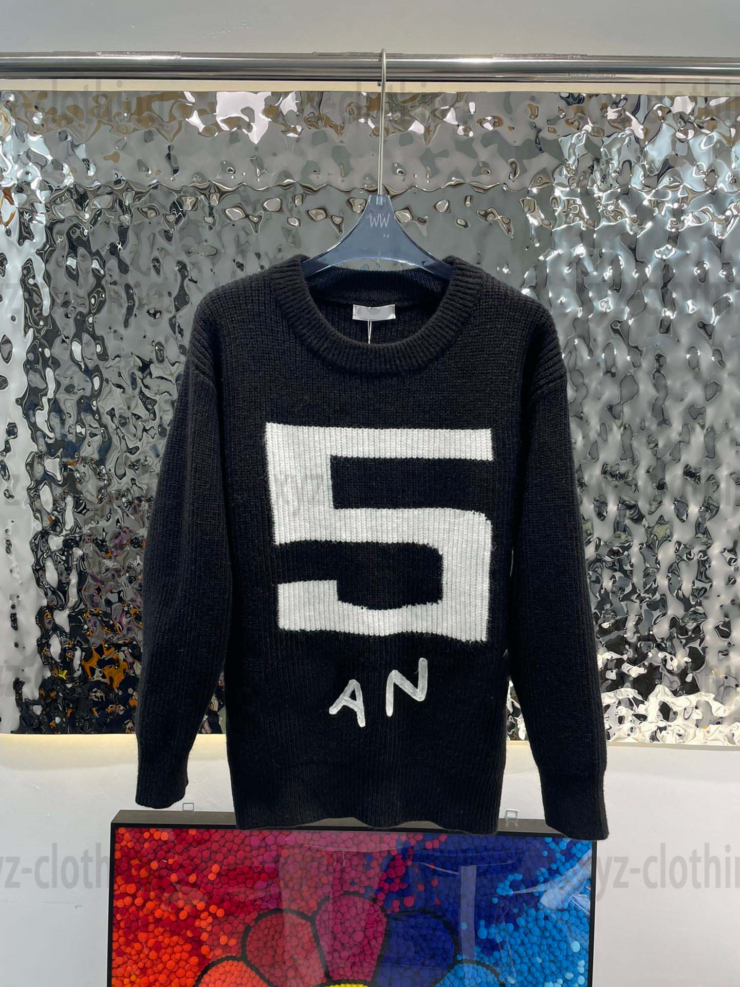 black color 2022 number 5 sweater dr knitted Coarse needle process brand designer young lady jackets high end, 1#
black color 2022 number 5 sweater dr knitted Coarse needle process brand designer young lady jackets high end, 1#