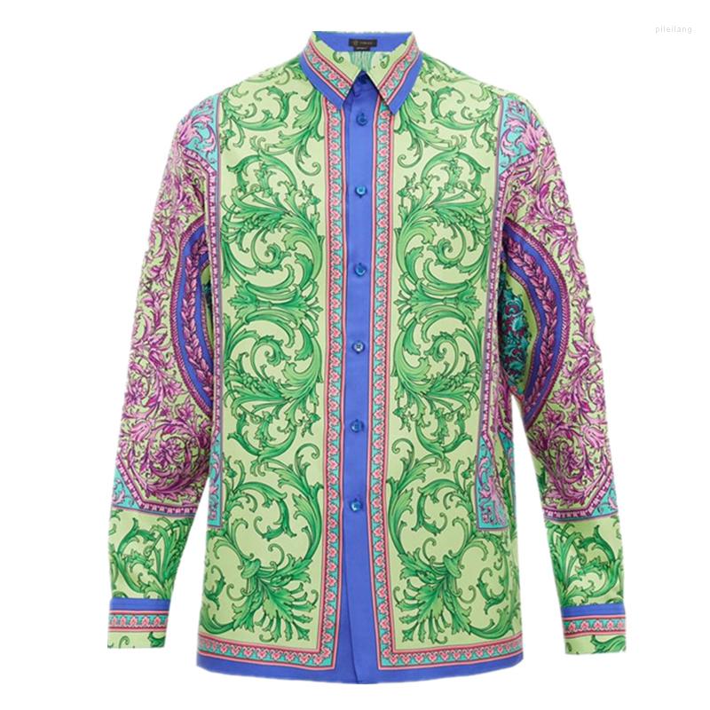 Men's Casual Shirts Clothing Spring Mens Hawaiian Luxury Chemise Homme Women Retro Floral Male Long Sleeve Print Dress Slim Fit Party, Picture color
Men's Casual Shirts Clothing Spring Mens Hawaiian Luxury Chemise Homme Women Retro Floral Male Long Sleeve Print Dress Slim Fit Party, Picture color