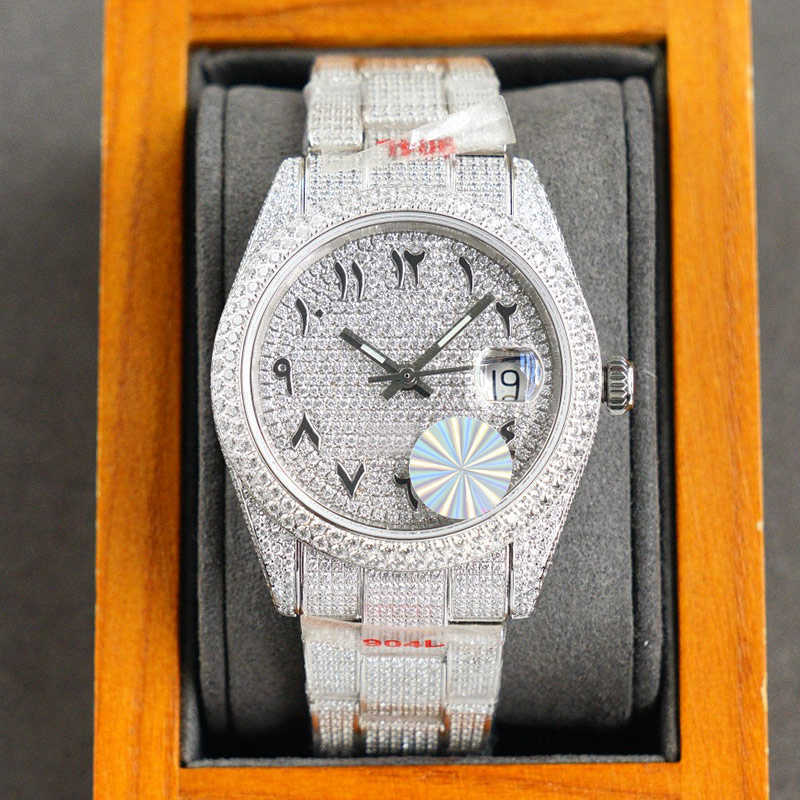 Wristwatches Diamond Watch Automatic Mechanical Mens Watch For Men 40MM Stainls Steel Life Waterproof Wristwatch Classic Busins Digner Wristwatch Montre, Color7
Wristwatches Diamond Watch Automatic Mechanical Mens Watch For Men 40MM Stainls Steel Life Waterproof Wristwatch Classic Busins Digner Wristwatch Montre, Color7