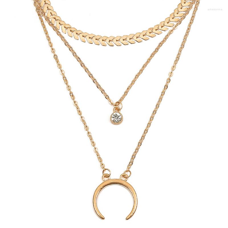 Chains Multilayer Necklaces & Pendants For Women Arrow Moon Pendant Necklace Statement Collar Jewelry
Chains Multilayer Necklaces & Pendants For Women Arrow Moon Pendant Necklace Statement Collar Jewelry