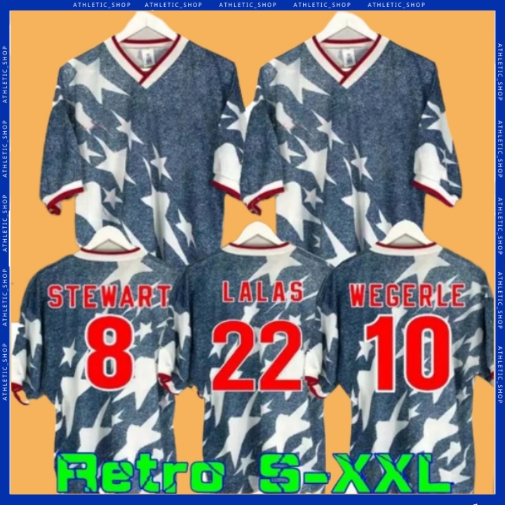THE 1994 USA soccer jerseys classic Away FANS TEES Shirt Wegerle Lalas Ramos Balboa 94 classic football shirts, Postage
THE 1994 USA soccer jerseys classic Away FANS TEES Shirt Wegerle Lalas Ramos Balboa 94 classic football shirts, Postage