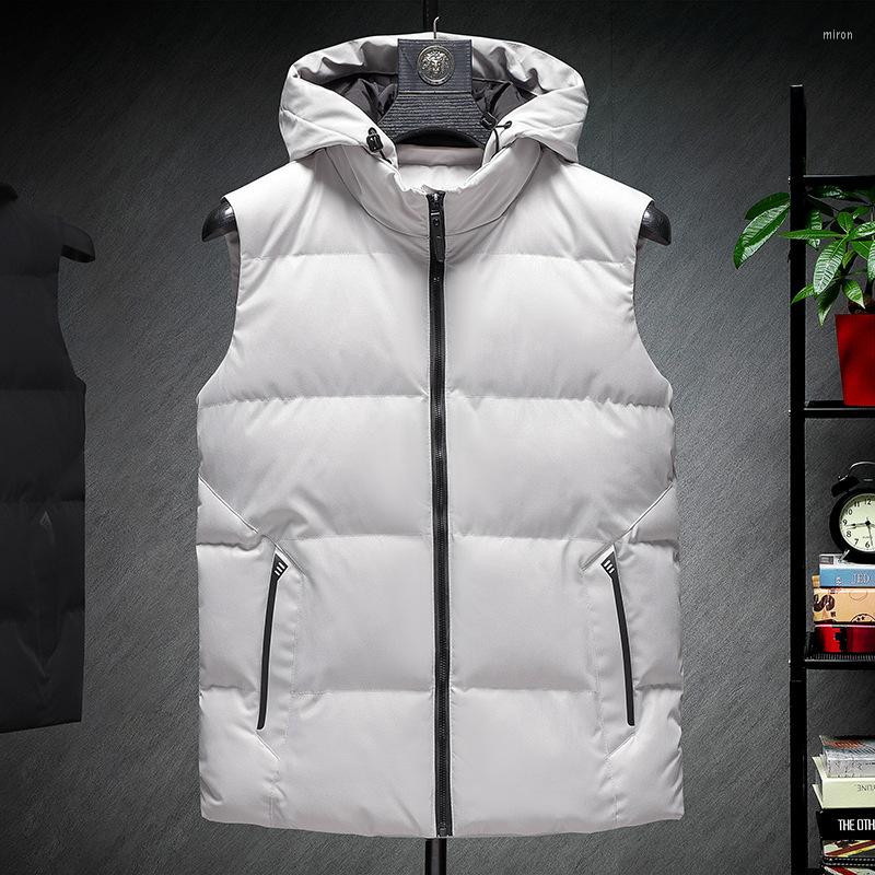 Men's Vests Mens Jacket Sleeveless Vest Winter Fashion Male Cotton-Padded Coats Men Stand Collar Thicken Waistcoats Clothing 5XL E855, White
Men's Vests Mens Jacket Sleeveless Vest Winter Fashion Male Cotton-Padded Coats Men Stand Collar Thicken Waistcoats Clothing 5XL E855, White