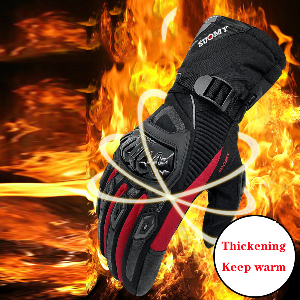 Five Fingers Gloves SUOMY motorcycle gloves 100% Waterproof windproof Winter warm Guantes Moto Luvas Touch Screen Motosiklet Eldiveni Protective 22110 - view 3