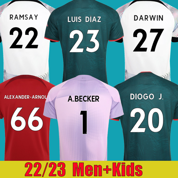 22 23 soccer jerseys season home away 3rd DARWIN 2022 2023 Mohamed Diogo Luis DIaz Alexander Arnold football kit tops shirts men kids uniform, Home kids
22 23 soccer jerseys season home away 3rd DARWIN 2022 2023 Mohamed Diogo Luis DIaz Alexander Arnold football kit tops shirts men kids uniform, Home kids